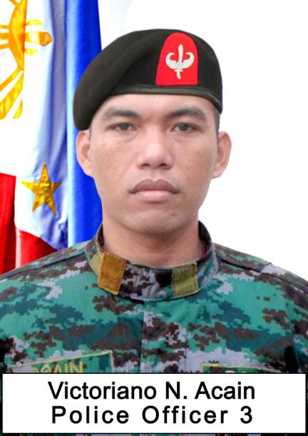 Victoriano, 32, had been active with the PNP since 2006. He was a BS Criminology graduate from Andres Bonifacio College and was originally from Zamboanga del Norte.